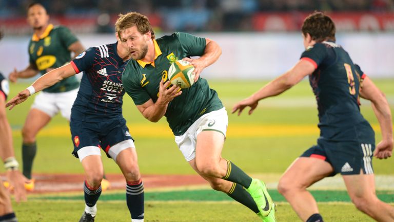 Frans Steyn of the Springboks during the Castle Lager Incoming Series 1st Test between South Africa and France at Loftus Versfeld on June 10, 2017