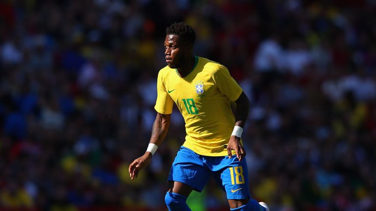 Fred in action for Brazil against Croatia at Anfield