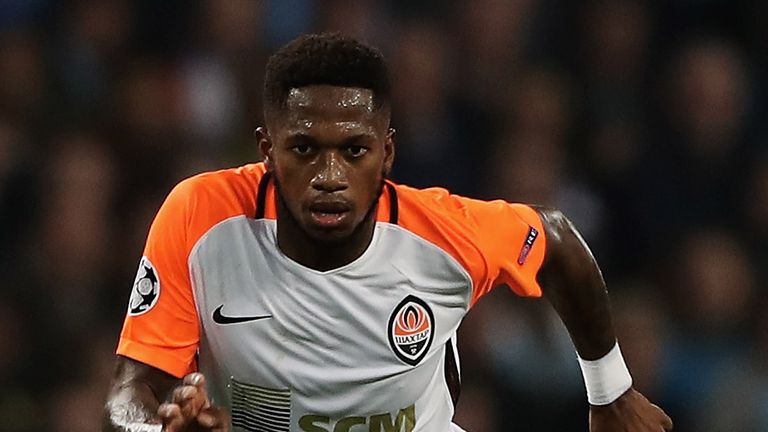 Fred during the UEFA Champions League group F match between Manchester City and Shakhtar Donetsk at Etihad Stadium on September 26, 2017 in Manchester, United Kingdom.