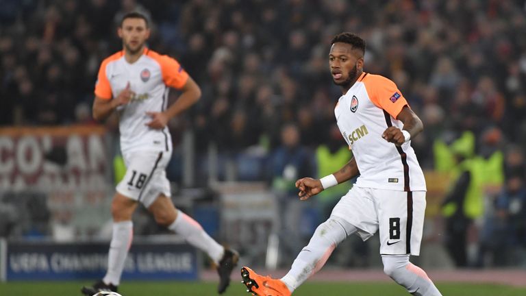 Fred playing for Shakhtar Donetsk