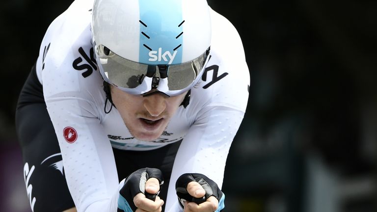 Team Sky's Geraint Thomas has taken the overall lead