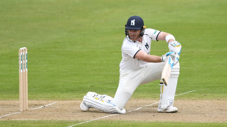 during day two of Specsavers County Championship Division Two between Warwickshire and Derbyshire at Edgbaston on May 4, 2018 in Birmingham, England.