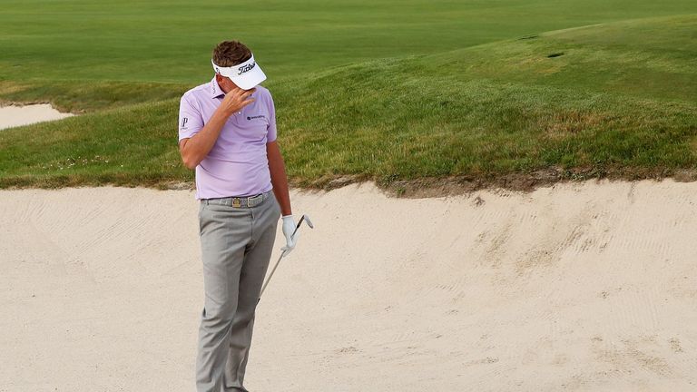 during the second round of the 2018 U.S. Open at Shinnecock Hills Golf Club on June 15, 2018 in Southampton, New York.