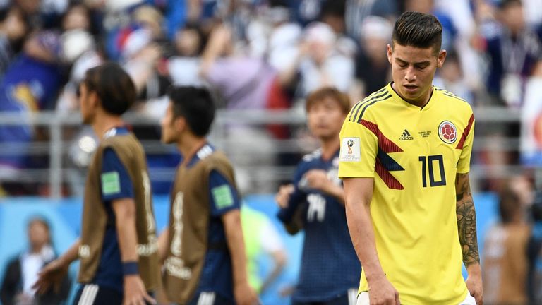James Rodriguez came on for the final 30 minutes against Japan but is set to start against Poland