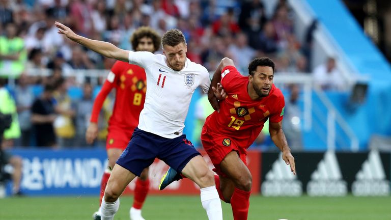  during the 2018 FIFA World Cup Russia group G match between England and Belgium at Kaliningrad Stadium on June 28, 2018 in Kaliningrad, Russia.