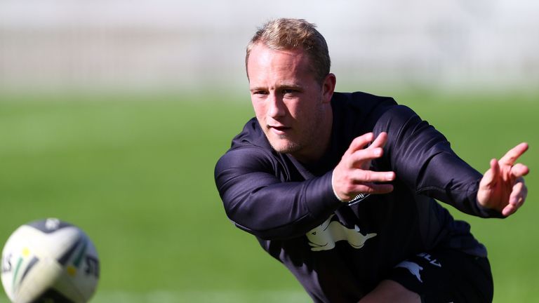 Jason Clark during a South Sydney Rabbitohs  training session