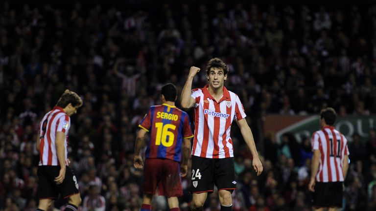 Javi Martinez was moved from midfield to defence by Bielsa at Athletic Bilbao