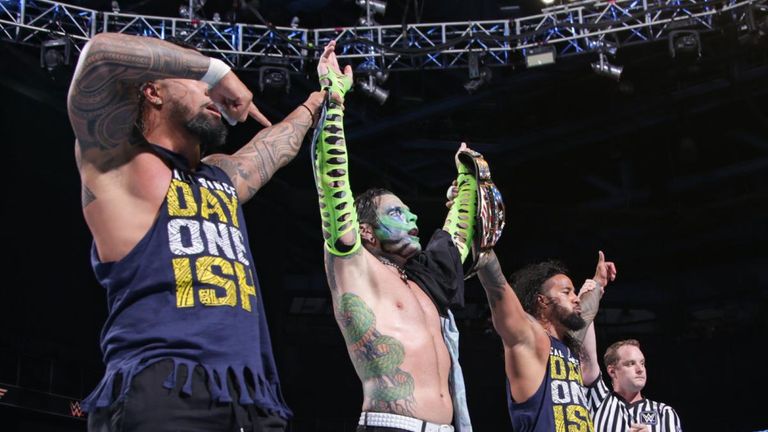 The Usos and Jeff Hardy handed Sanity their first SmackDown defeat