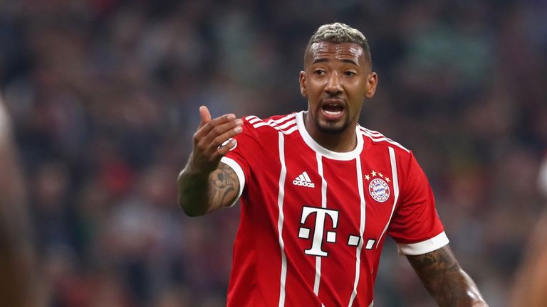 Jerome Boateng during the UEFA Champions League group B match between Bayern Muenchen and Celtic FC at Allianz Arena on October 18, 2017 in Munich, Germany.