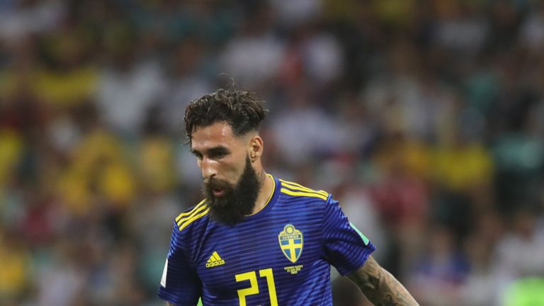 Sweden's Jimmy Durmaz has been subjected to racist online abuse 
