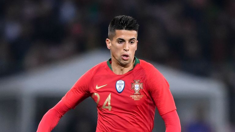 Joao Cancelo in action for Portugal