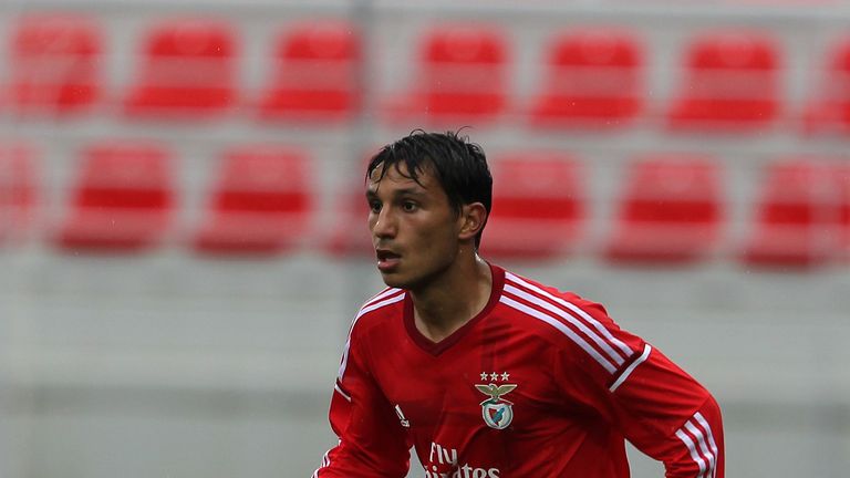 Joao Carvalho in action for Benfica Youth