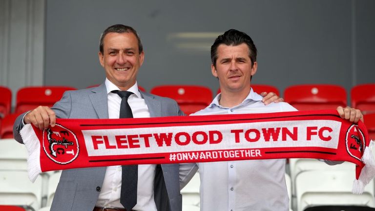 Owner Andy Pilley welcomes Joey Barton to Fleetwood