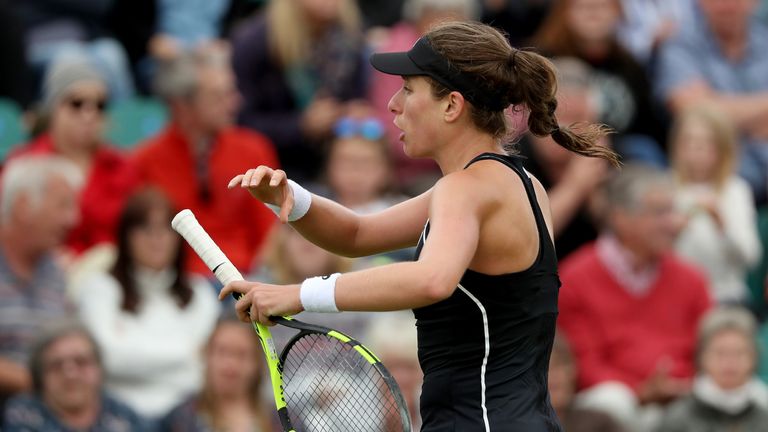  during Day XX of the Nature Valley Open at Nottingham Tennis Centre on June 17, 2018 in Nottingham, United Kingdom.