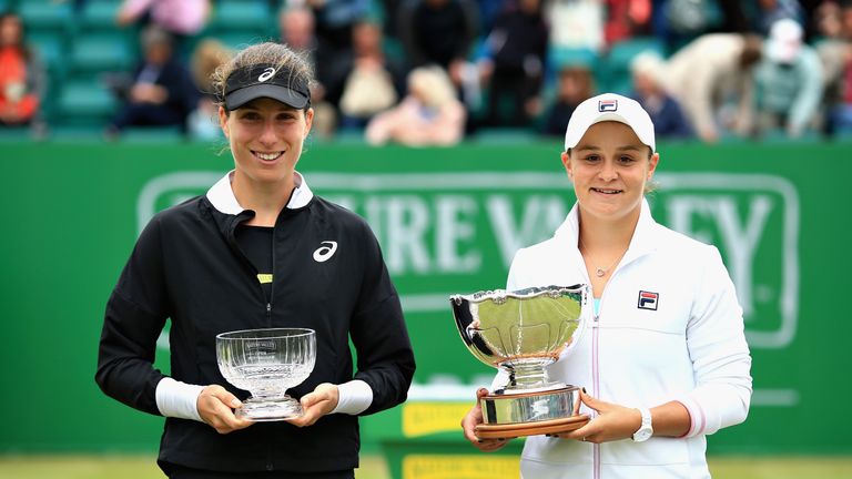 during Day Nine of the Nature Valley Open at Nottingham Tennis Centre on June 17, 2018 in Nottingham, United Kingdom.