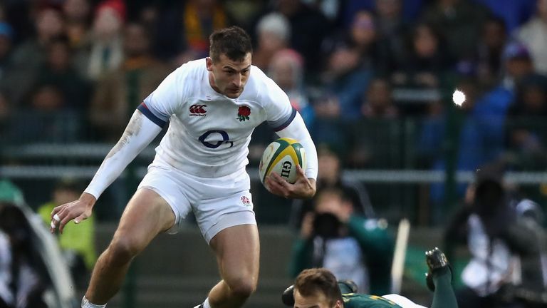Jonny May cause problems with his quick feet