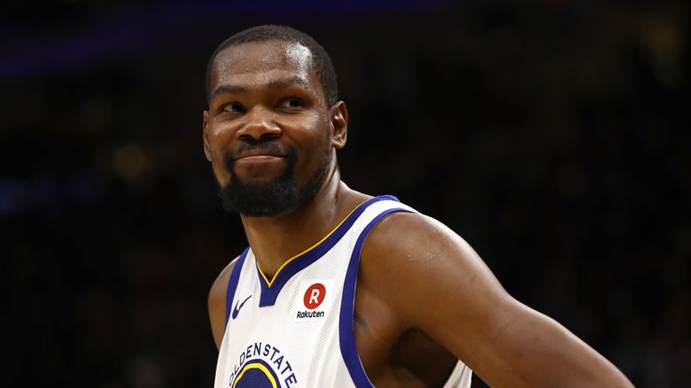 Kevin Durant scored 43 points as the Golden State Warriors took a 3-0 lead in the NBA Finals