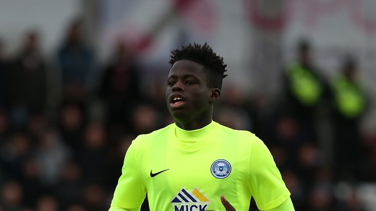 Leonardo Da Silva Lopes in action for Peterborough against Northampton