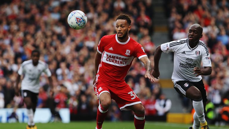 Lewis Baker in action for Middlesbrough
