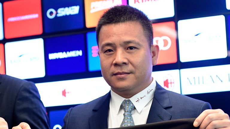 AC Milan president Li Yonghong