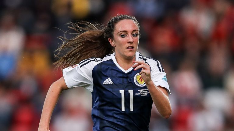 Lisa Evans of Scotland Women