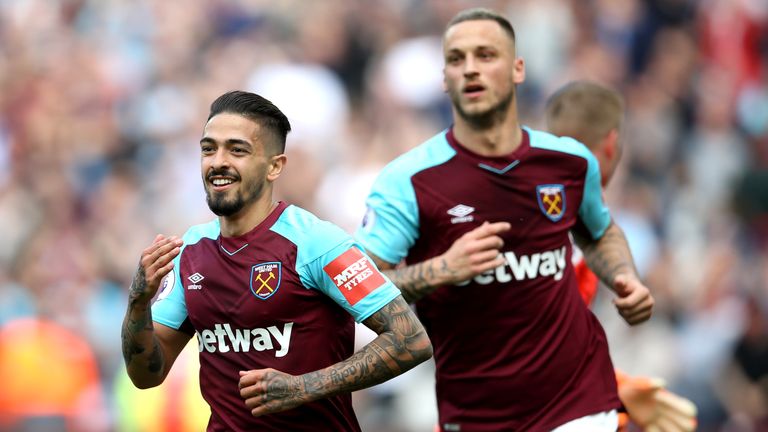 Manuel Lanzini scored five goals for West Ham last season