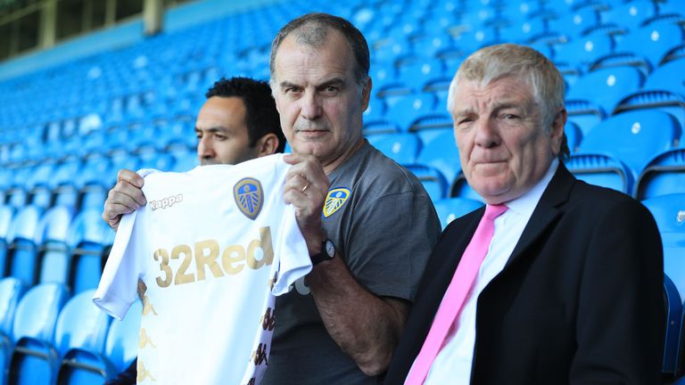 New Leeds United manager Marcelo Bielsa during a press conference at Elland Road