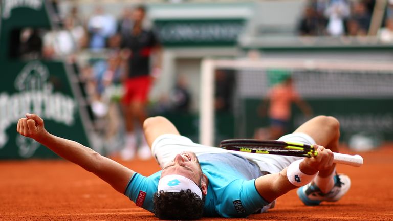  during day ten of the 2018 French Open at Roland Garros on June 5, 2018 in Paris, France.
