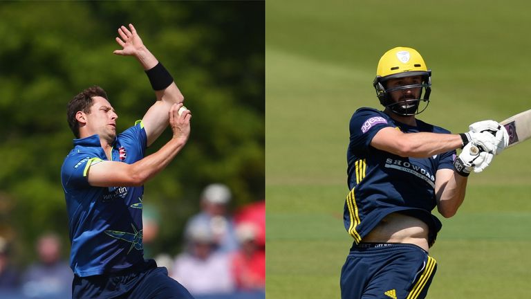 Royal London One-Day Cup final image - Matt Henry and James Vince