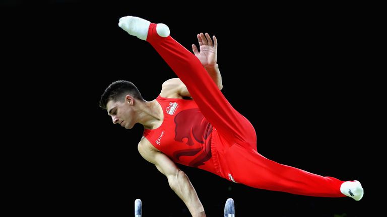 Max Whitlock competes at the Commonwealth Games on the Gold Coast in 2018