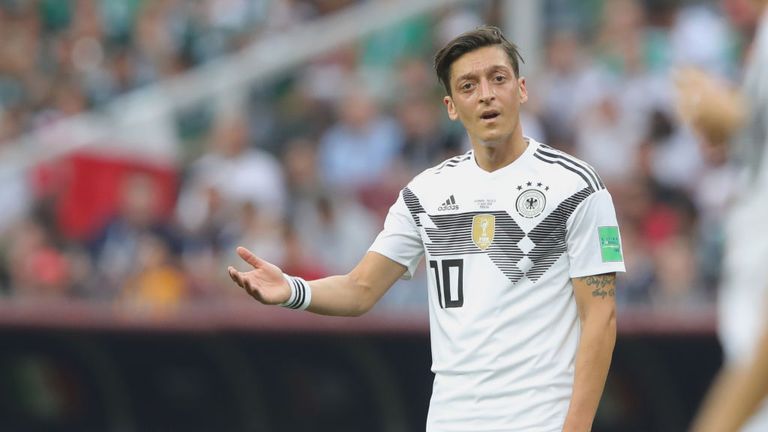 Mesut Ozil was left on the bench for Germany's game against Sweden