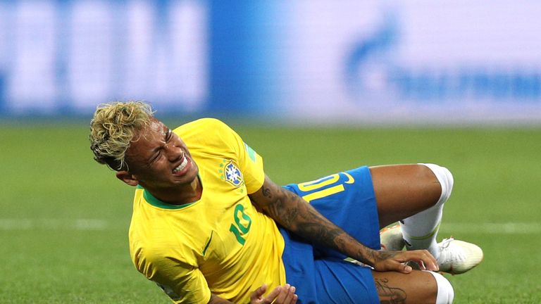 Neymar was repeatedly fouled in the draw against Switzerland