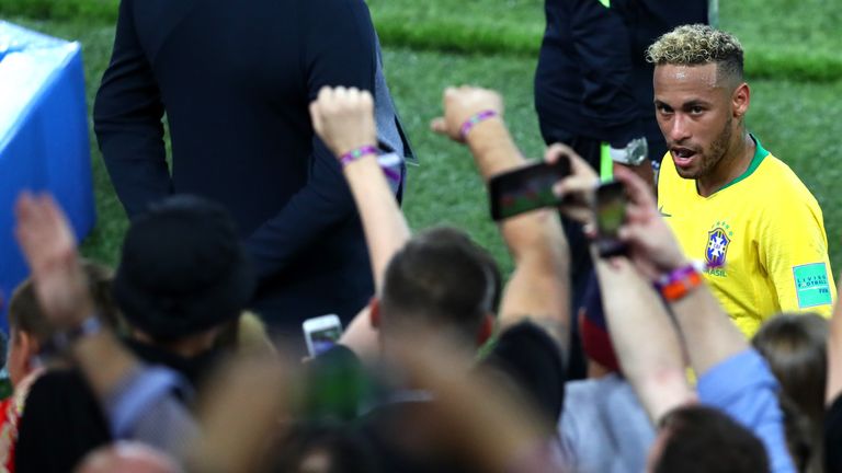 Neymar was the centre of attention once again for Brazil
