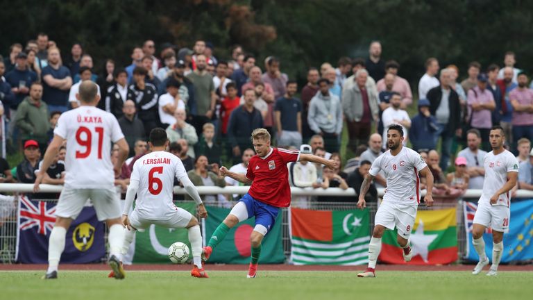 Karpatalya against Northern Cyprus, CONIFA World Football Cup final, Enfield (Con Chronis/CONIFA)