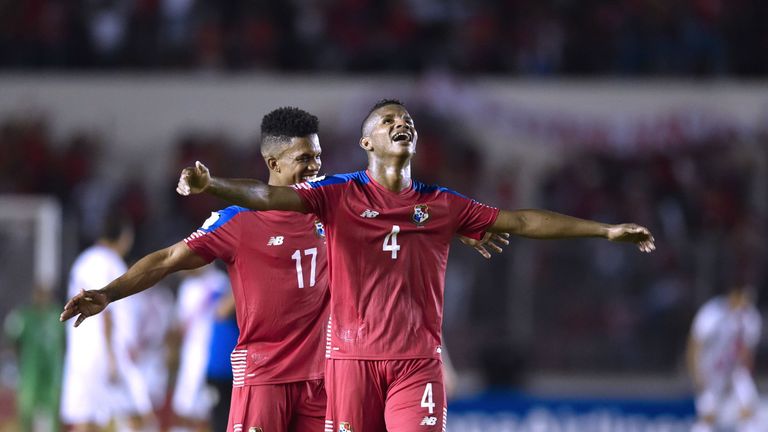 Panama celebrate win over Costa Rica