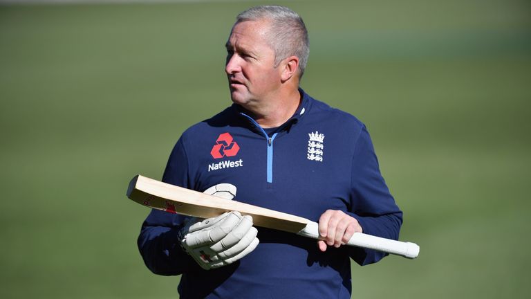 Paul Farbrace during day two of the Second Test match between New Zealand and England at Hagley Oval on March 31, 2018 in Christchurch, New Zealand