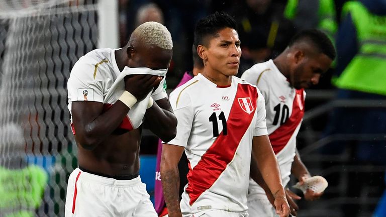 Peru have been eliminated from the World Cup 