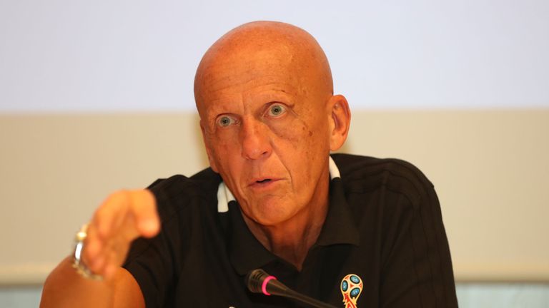 Pierluigi Collina is the head of referees at the World Cup
