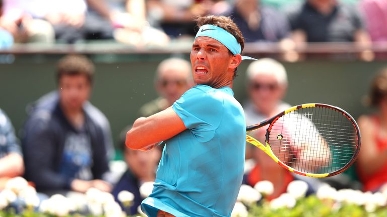 Rafael Nadal is into the last eight after another straight-sets win