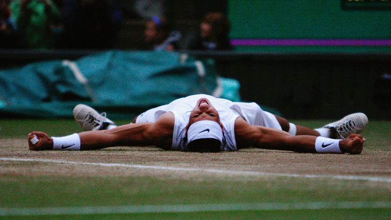 on day thirteen of the Wimbledon Lawn Tennis Championships at the All England Lawn Tennis and Croquet Club on July 6, 2008 in London, England.