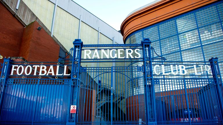 13/01/15.IBROX - GLASGOW.Ibrox Gates