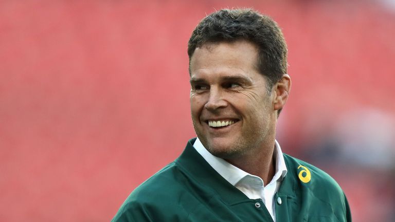 Rassie Erasmus during the first Test match between South Africa and England at Elllis Park on June 9, 2018 in Johannesburg, South Africa.