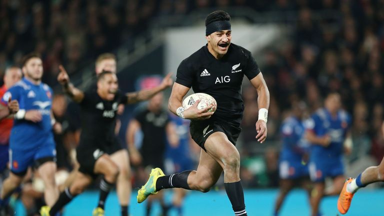 during the International Test match between the New Zealand All Blacks and France at Forsyth Barr Stadium on June 23, 2018 in Dunedin, New Zealand.