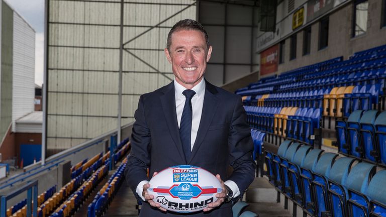 The new BetFred Super League CEO Robert Elstone poses after the press conference