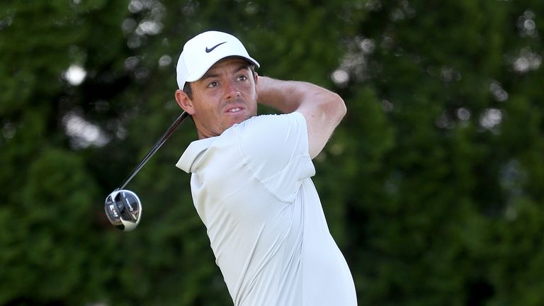 Rory McIlroy hit 17 greens in regulation before a slip at the last