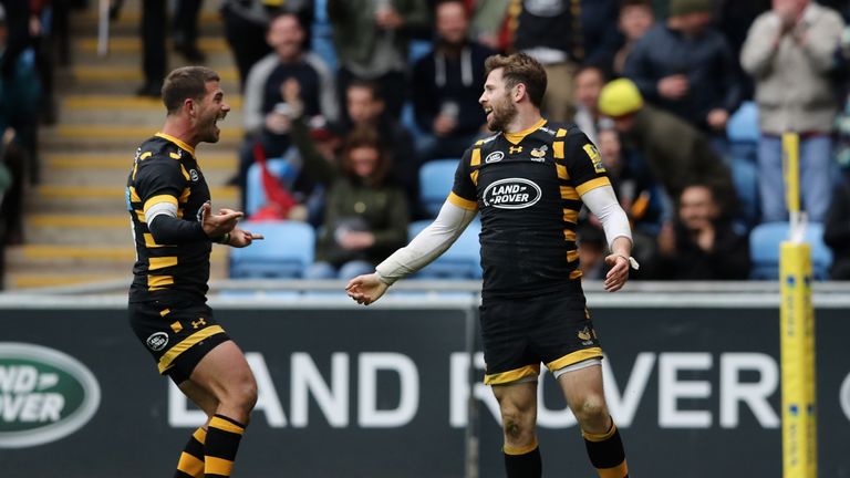 Wasps duo Willie Le Roux (left) and Elliot Daly