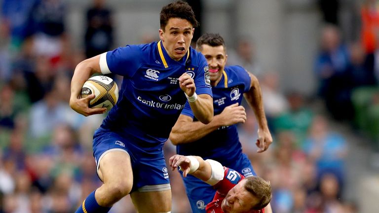 Munster fly-half Joey Carbery, pictured in action for Leinster in May 2018