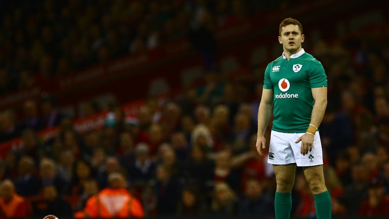 Paddy Jackson in action for Ireland during the 2017 Six Nations