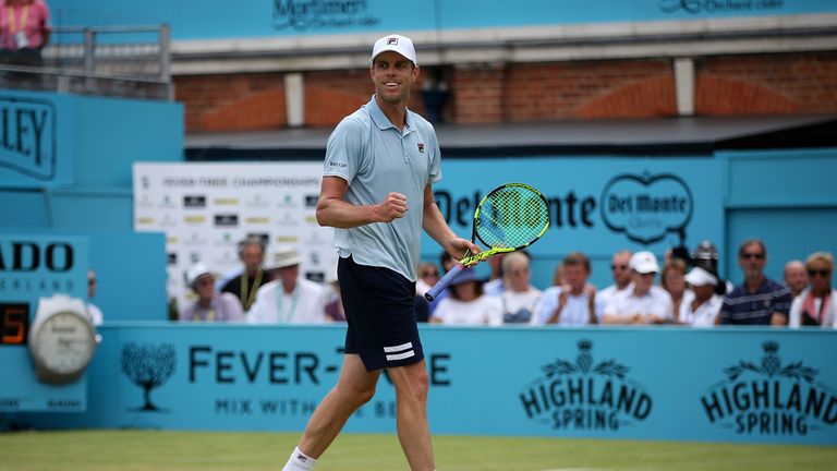 Sam Querrey will play Marin Cilic in the last eight