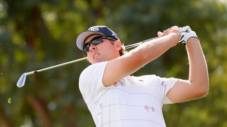 during the final round of the CareerBuilder Challenge at the TPC Stadium Course at PGA West  on January 21, 2018 in La Quinta, California.